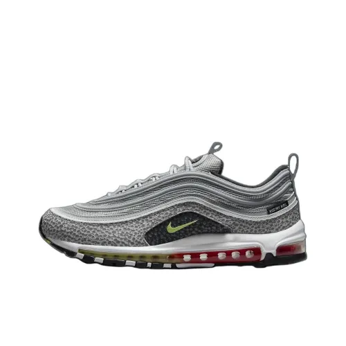 Nike Air Max 97 Амортизация Износостойкий Низкий Топ Беговые кроссовки Мужские Серые