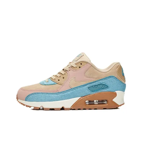 Nike Air Max 90 Амортизация Износостойкий Низкий Топ Повседневная Обувь Унисекс Коричневый