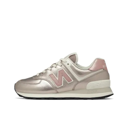 New Balance NB 574 Low Топ Марафон Беговые кроссовки Женские Розово-золотой