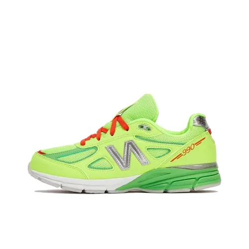 DTLR x New Balance NB 990 V4 Low Топ Беговые кроссовки Мужской Зеленый