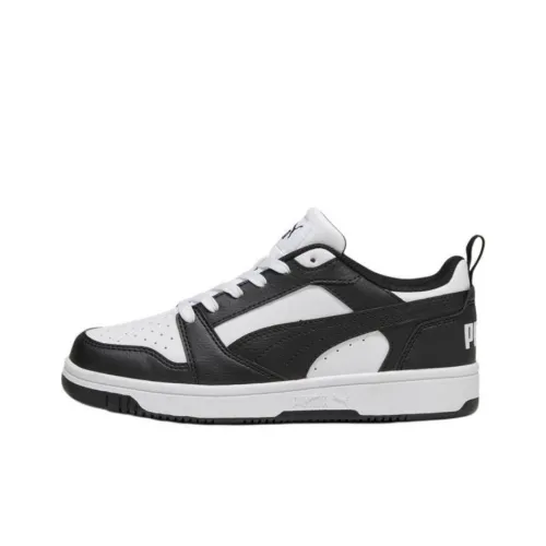 PUMA Rebound v6 Low Топ Скейтборд Кроссовки Женские Белые Черные