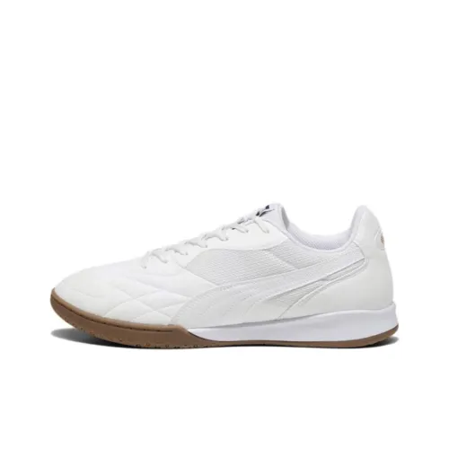 PUMA KING TOP Искусственный Шипы Устойчивые к Износу Футбольные Бутсы Унисекс Белый