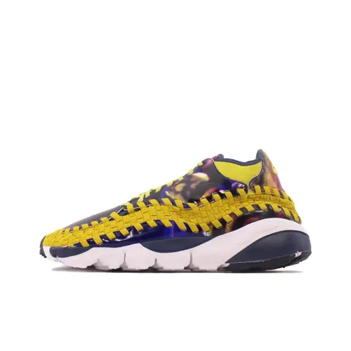Nike Air Footscape Износостойкий Низкий Топ Повседневная Обувь Мужская Черный Желтый