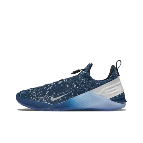 Nike React Metcon Амортизация Износостойкий Низкий Топ Кроссовки для тренировок Мужской Синий