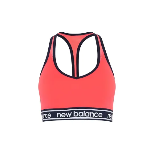 New Balance Оранжево-красный/Черный Женские Бюстгальтеры