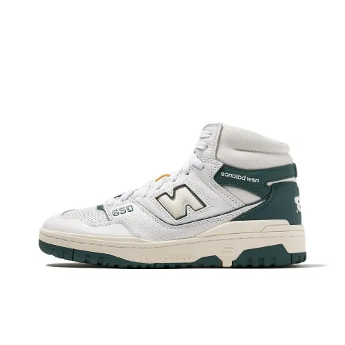 Aimé Leon Dore x New Balance NB 650 'Бирюзовый' Устойчивый к истиранию Высокий Топ Винтажные баскетбольные кроссовки Мужской Белый Синий