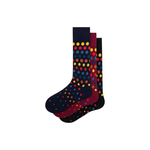 Paul Smith 3 пачки многоцветные мужские носки до икры MID