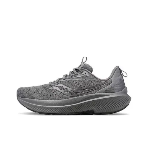 Saucony Slip-resistant низкий топ беговые кроссовки женские серые