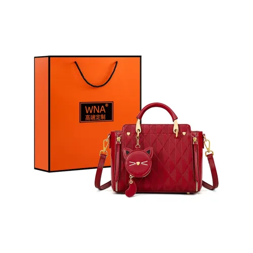 Vigno Сумка через плечо из синтетической кожи средний размер женская красная экрю