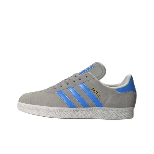 Adidas Originals Gazelle Abrasion Resistant Дышащие Низкие Кроссовки для Скейтбординга Унисекс Серый Синий