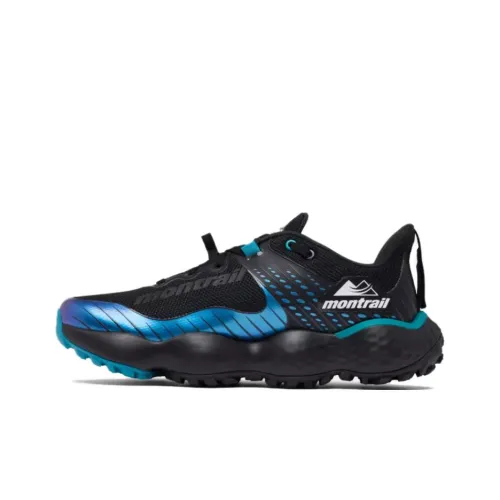 Columbia Montrail Беговые кроссовки Низкий верх Черный Синий Мужской