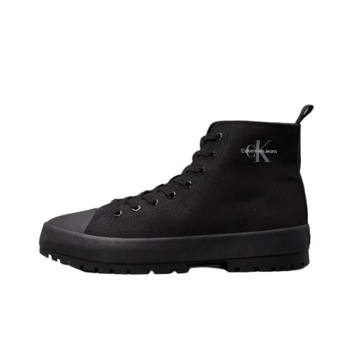 CKJ CALVIN KLEIN JEANS Высокие кеды мужские черные