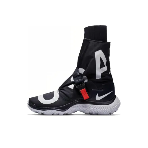 Nike Амортизация Износостойкие Высокие Кроссовки для Бега Женские Черные