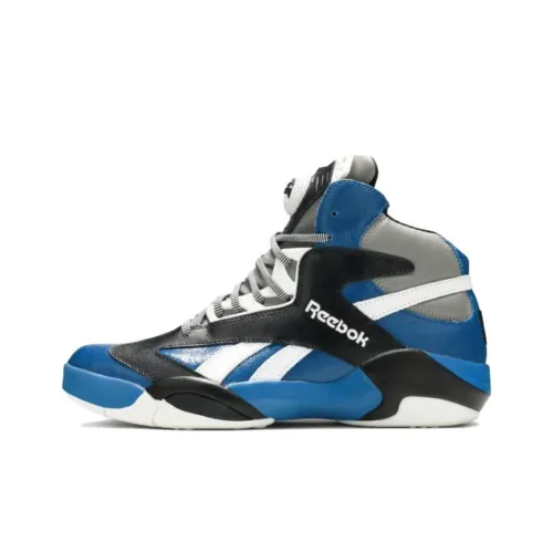 Reebok Shaq Attaq Баскетбольные кроссовки Высокий верх Черный Синий Белый Мужской