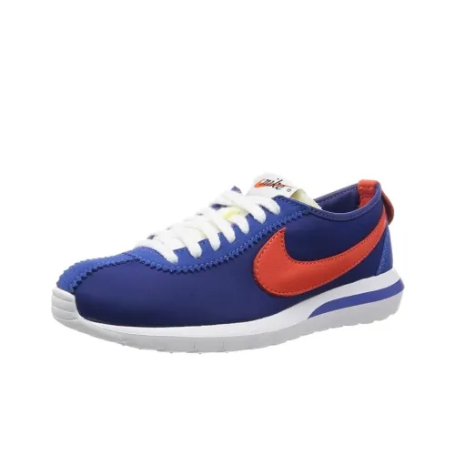 Nike Roshe Run Амортизация Износостойкий Низкий Топ Беговые кроссовки Унисекс Синий