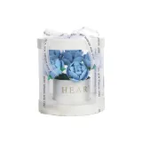 Большая белая подарочная коробка + 11 роз