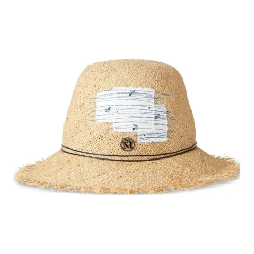 Maison Michel Солома Шляпы ведра Женские Бежевый