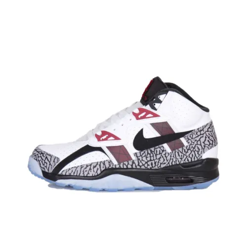 Nike Air Trainer SC Амортизаторы Slip-resistant MID Топ Винтажные баскетбольные кроссовки Унисекс Белый