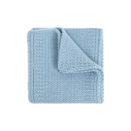 Lisa Yang Кашемир Вязаные Шарфы Женские Синий