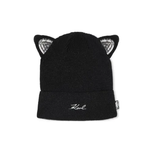 KARL LAGERFELD Хлопок Шапки-бини Детский Черный
