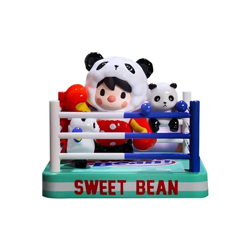 POP MART Маленький Sweet Bean Панда Wrestling Прозрачный Слепой Бокс на Карточке 100% 5,5 см