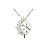 Подвеска "Ледяная Чародейка" + Серебряная цепочка 45 см