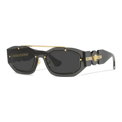 VERSACE Металл Aviator Солнцезащитные очки Мужские Черные