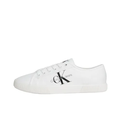 CKJ CALVIN KLEIN JEANS Низкие кроссовки для скейтбординга Мужские Белые