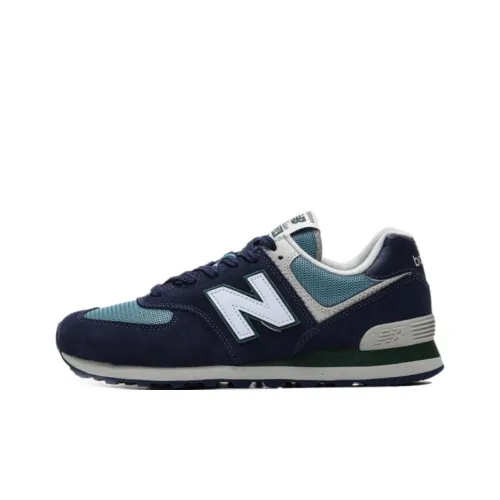 New Balance NB 574 Легкий Низкий Топ Беговые Кроссовки Унисекс Синий D Ширина