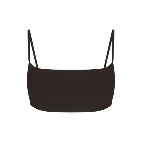 SKIMS Мягкий Lounge Strappy Scoop Бюстгальтер Bra Женские Onyx Onyx