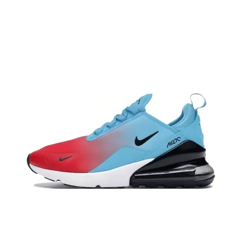Nike Air Max 270 Амортизация Износостойкий Низкий Топ Повседневная Обувь Мужская Красная Синяя