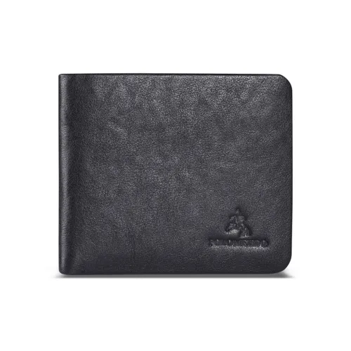 POLOMEISDO Топ Коровья Кожа Множественные Слоты для Карт Кошелек Бизнес Мода Бренд Кошелек Мужской Черный