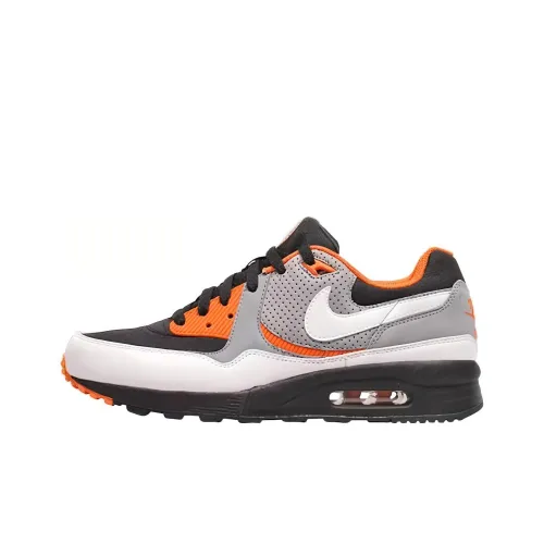 Nike Air Max Light Max Амортизация Износостойкий Низкий Топ Беговые кроссовки Мужские Серый Оранжевый