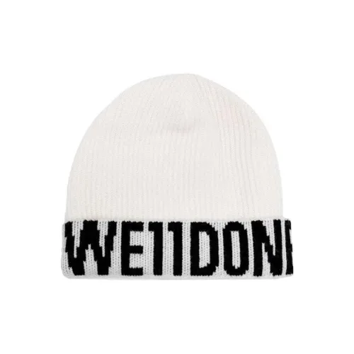 WE11DONE Шерстяные шапки Wool Beanies Женские Белые