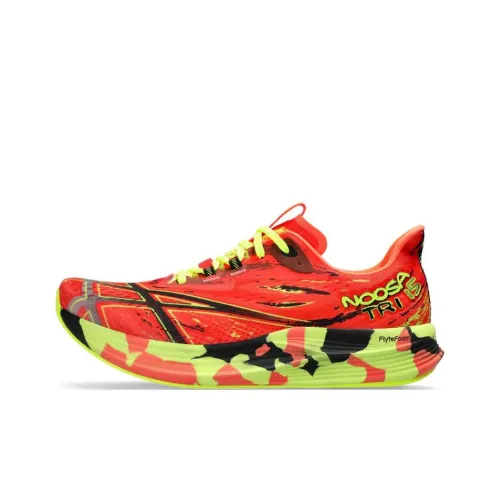 Asics Noosa Tri 15 Беговые кроссовки Низкий топ Красный зеленый Мужской