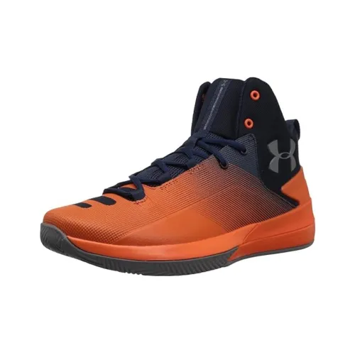 Under Armour Баскетбольные кроссовки MID Топ Оранжевый Синий Мужской