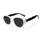 Кремовая оправа с черно-серыми линзами [складная, стиль позиционирования]