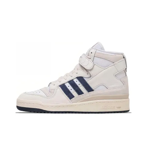 Packer x Adidas Originals FORUM 84 Hi Collegiate Темно-синий Abrasion Resistant Высокие Кроссовки для скейтбординга Унисекс Белый Синий