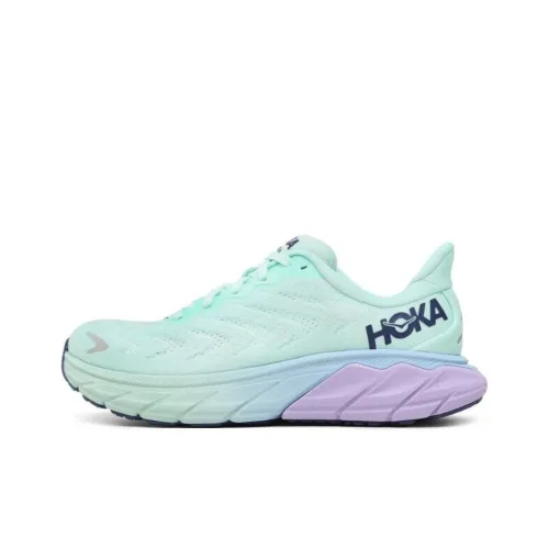 HOKA ONE ONE Arahi 6 Амортизаторы Slip-resistant устойчивые к истиранию Низкий топ Беговые кроссовки Женские Циановый