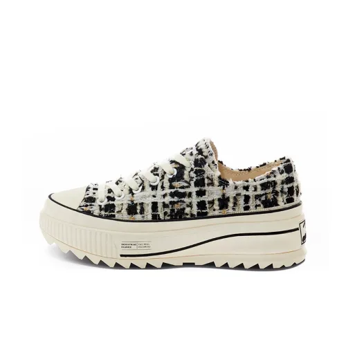 Excelsior Low-Top Canvas Shoes Obsidian Black + Классический стиль Gold Unisex