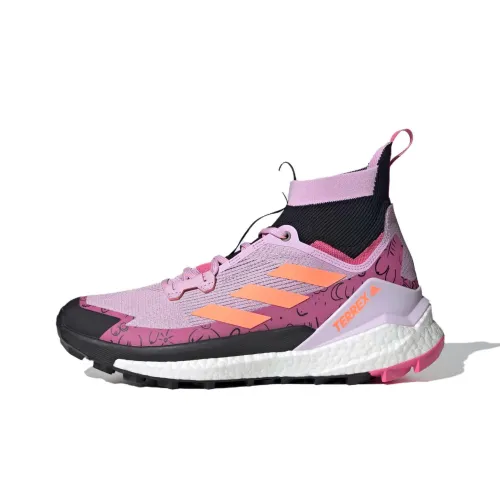 adidas Terrex FREE HIKER 2,0 Амортизация Износостойкий MID Топ Уличная обувь Мужская Розовая