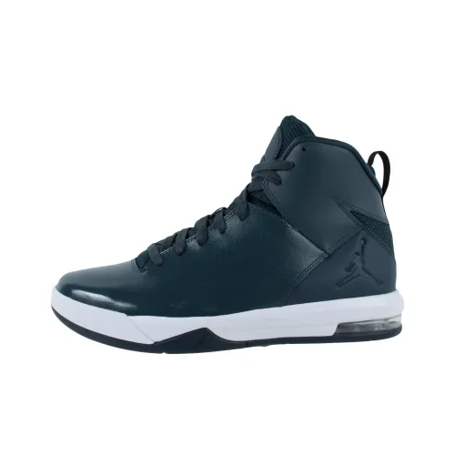 Jordan Air Imminent Амортизация Износостойкие Высокие Баскетбольные Кроссовки Мужские Черно-Белые