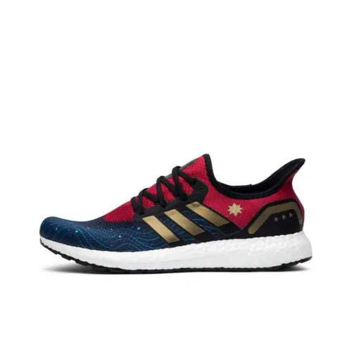 MARVEL x Adidas Speedfactory Anti-slip Lightweight Low-top Беговые кроссовки Унисекс Синий Красный