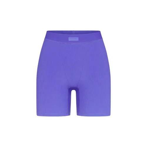 SKIMS Мягкие Lounge Боксеры Женские Танзанит Танзанит
