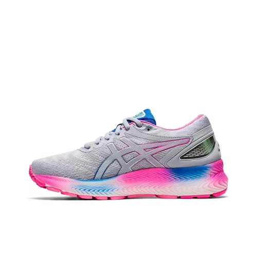 Asics Gel Nimbus Lite Low Top Беговые кроссовки Женские Серый Розовый