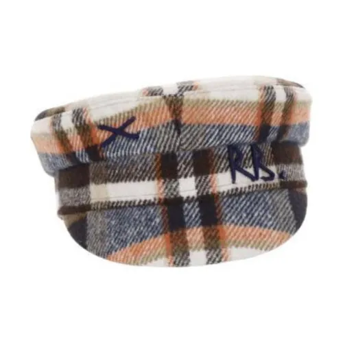 RUSLAN BAGINSKIY Хлопок полиэстер Береты Женские Коричневый