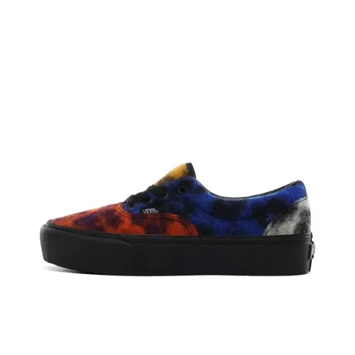 Vans Era Platform 'Mix Leopard' Low Top Скейтборд Кроссовки Женские Синий Черный