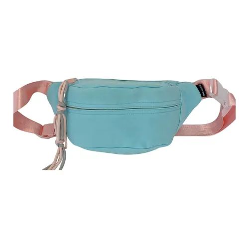 MOK Nylon Sling Bag Unisex White Yellow Blue Pink