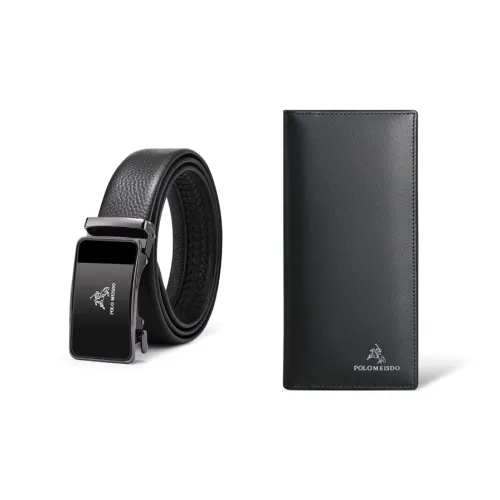 POLOMEISDO Первый слой Мягкая коровья кожа Автоматическая застежка Ремень Премиум Бренд Ремень Набор в подарочной коробке Мужской Ширина 3,5CM