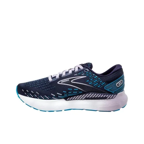 Brooks Glycerin 20 Амортизация Износостойкий Низкий Топ Беговые кроссовки Женские Темно-синий